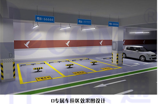 停车场车位规划设计优化效果图纸